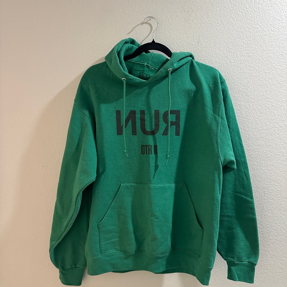 Beyoncé Concert hoodie Green RUN Hoodie